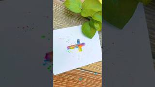 Easy & quick #Easter #hope #jesuschrist card 2023 ! #jesus cross painting  #shorts #dreamdewdiy