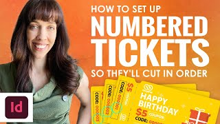 How to Set Up Numbered Tickets in Adobe InDesign So They