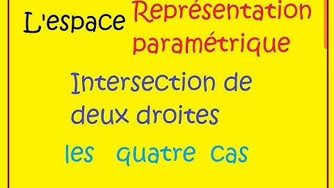 Espace Déterminer l