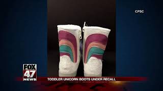 Target recalls unicorn boots due to potential choking hazard