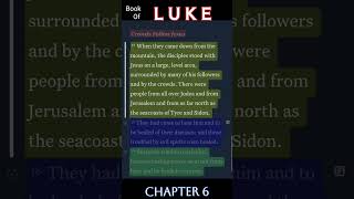 Reading the Book of Luke Chapter 6 NLT