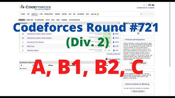 Problem A, B1, B2, C | Codeforces Round #721 (Div. 2) | Video Editorial