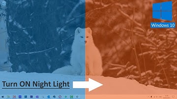 How to turn ON Night Light Windows 10