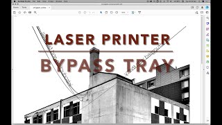How to print using the bypass tray (Laser Printer)