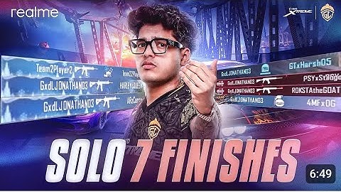 SOLO 7 FINISHES DOMINATION | JONATHAN IS BACK | BGMI//@Mr_jatav73