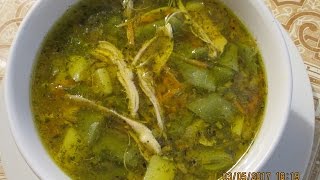 Куриный суп со стручковой фасолью. Lobiya şorbası Куриный суп со стручковой фасолью. Lobiya şorbası