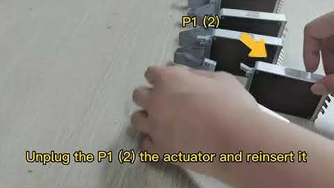 Chuangda jacquard system: resetting your actuators sequence after you plugin  plug out the actuator