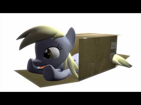 Ponies sliding into a box (SFM)