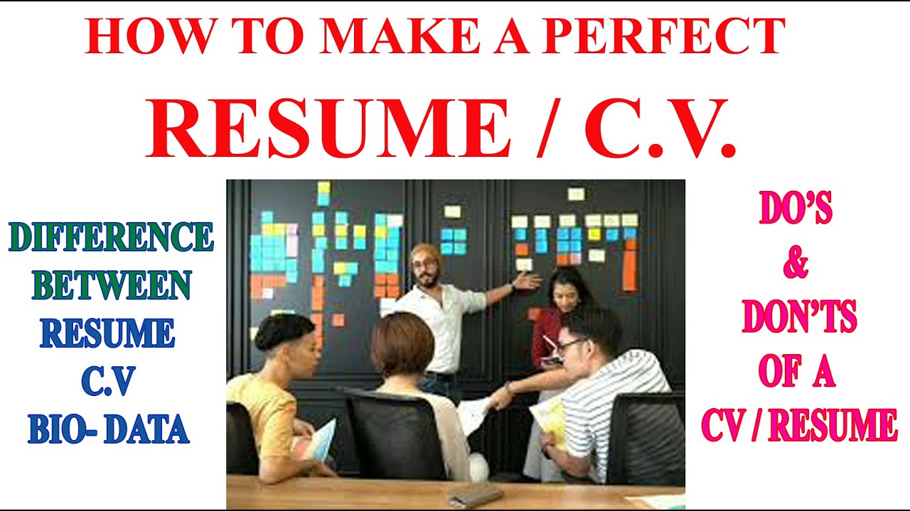 A perfect way to make a Resume easily - YouTube