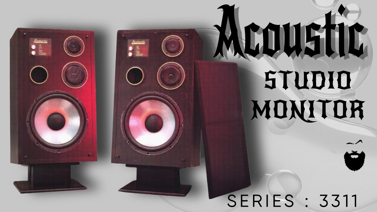 Acoustic series 3311 studio monitor 12 inch speaker‪@maxvintage