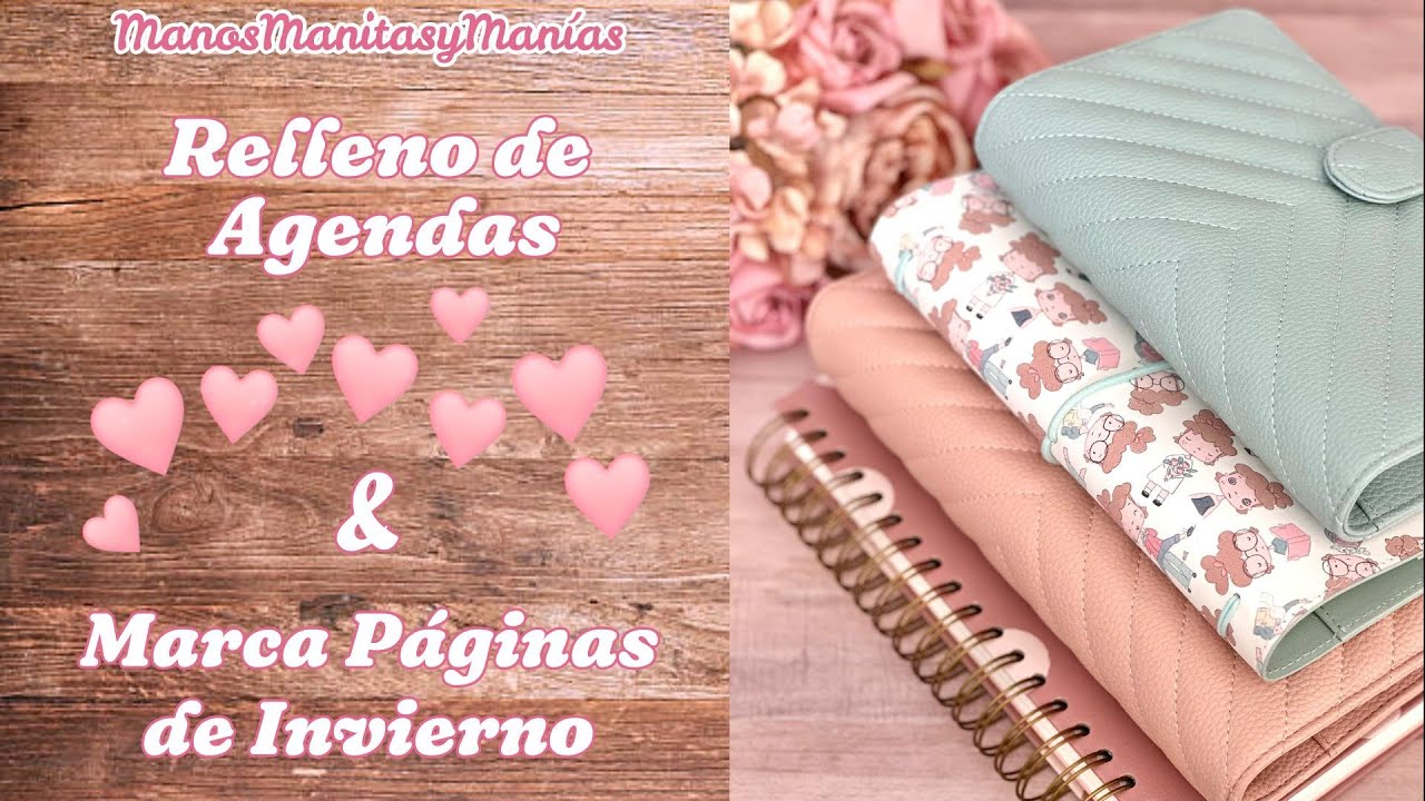 👉Relleno de Agendas y Marca Páginas de Invierno 2026...👈 ¿CóMo Lo HiCe...? Scrapbooking en tu Agenda
