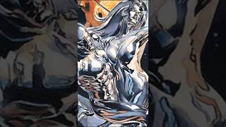 SILVER SURFER FEMENINA ORIGEN EN LOS #COMICS #SHORTS #MCU #MARVEL #FANTASTICFOUR #VIRAL #GEEK #TREND