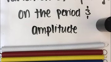 Variation of Vertical Springs for the Amplitude and Period