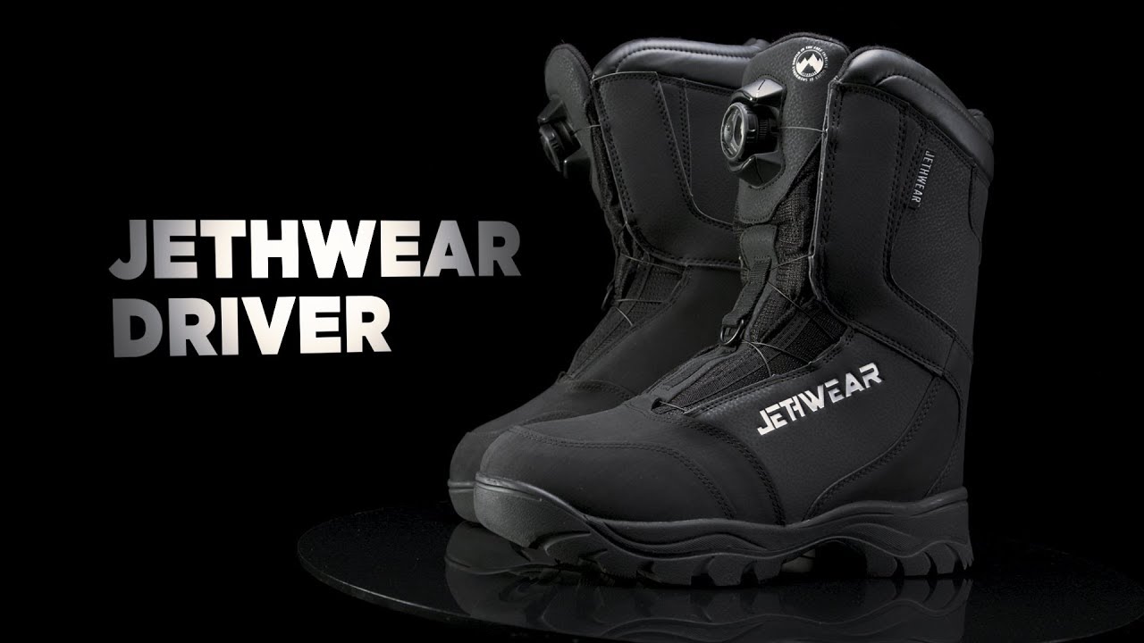 Jethwear Driver Snowmobile Boots - YouTube
