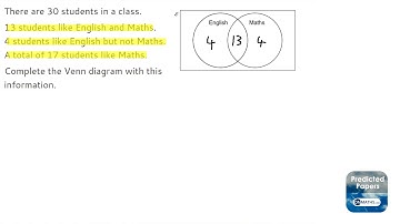 Prob G4 Fill in Venn Diagram - OnMaths.com GCSE Maths Revision