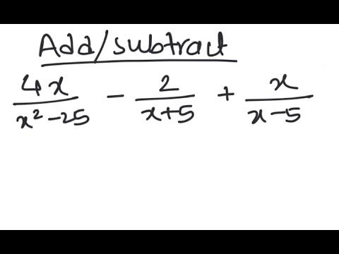 Rational Expressions: Add