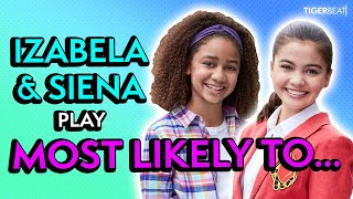 #UpsideDownMagic Stars Izabela Rose \& Siena Agudong Play Most Likely To...