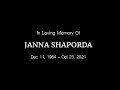 Janna Shaporda Memorial Slideshow