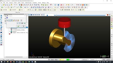 MasterCam X5 || 4-Axis Mill Example || Rotary Mill
