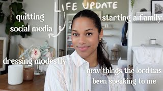 Quitting Social Media, Starting A Family, What The Lord Has Been Teaching Me & More! Life Update Q&A