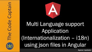 Multi Language support Application (Internationalization – i18n) using json files in Angular