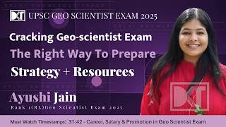 UPSC Combined Geo-Scientist Exam 2025 | Strategy & Resources To Crack | By Ayushi Jain, Rank 1(RL)