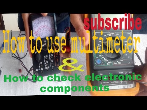 How To Use Multimeter & How To Check Electronic Components ||  By (Students' Planet )