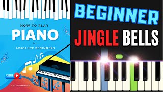 Jingle Bells I Beginner Piano Tutorial Easy Sheet Music I How to Play for Absolute Beginners SLOW