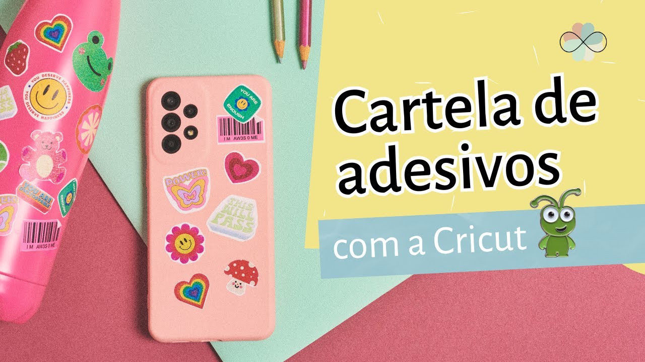 Como fazer cartela de adesivos com a Cricut - Live 001