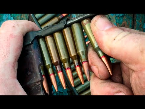 СНАРЯЖЕНИЕ МАГАЗИНА АК 74 С ПОМОЩЬЮ ОБОЙМЫ