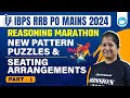 IBPS RRB PO Mains 2024 | Reasoning Marathon | New Pattern Puzzles &amp; Seating Arrangement | Part-1