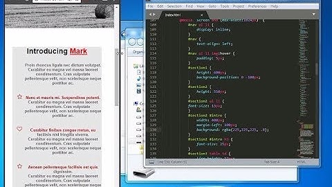PSD to HTML || A responsive web page developing (timelapse) and free download!