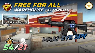 CrossFire WE - Warehouse - Free For All - M4A1-Eye Spy - 54 Kills - FULL GAMEPLAY