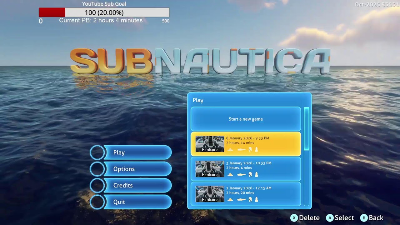Subnautica - Hardcore Running
