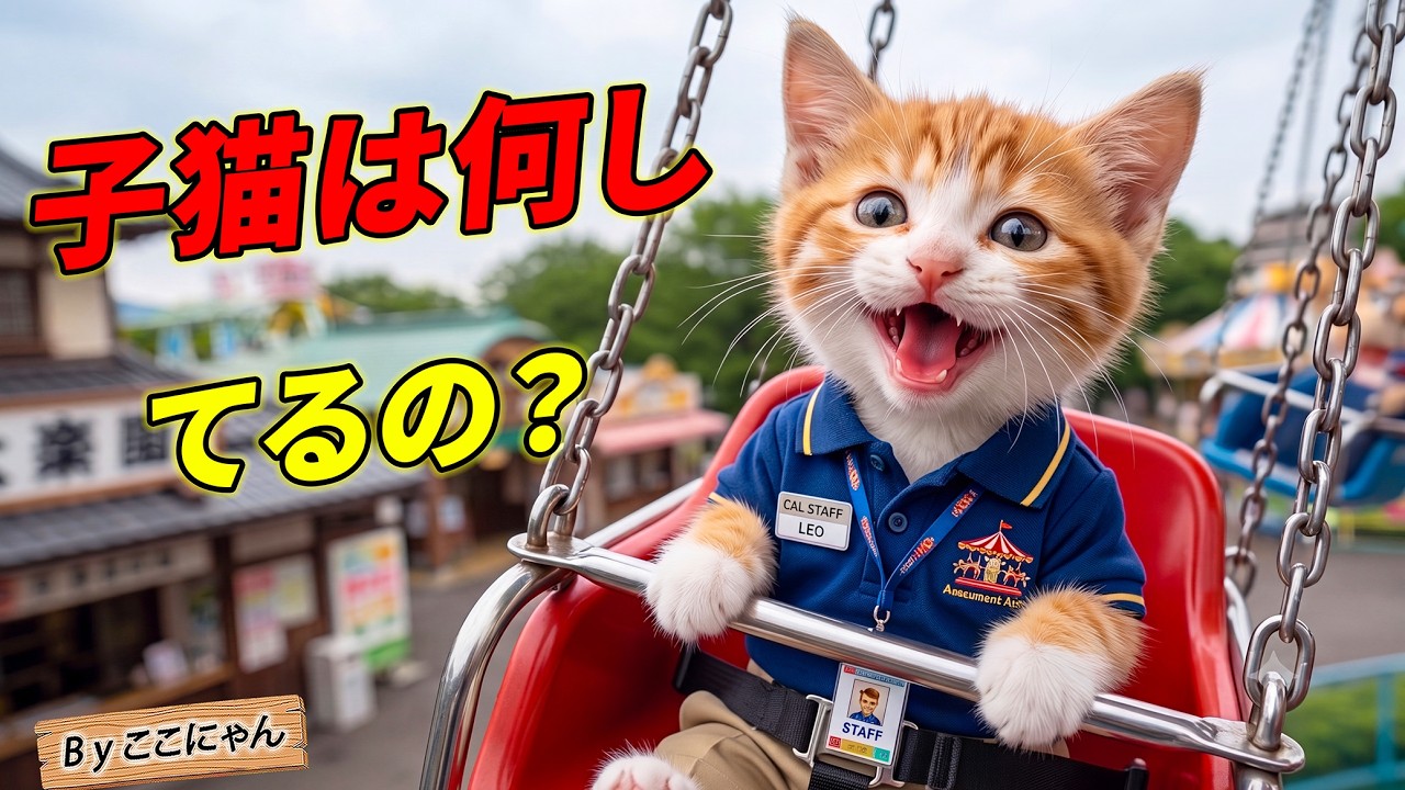 No Way] Koko-nyan lands a dream job at the theme park! The