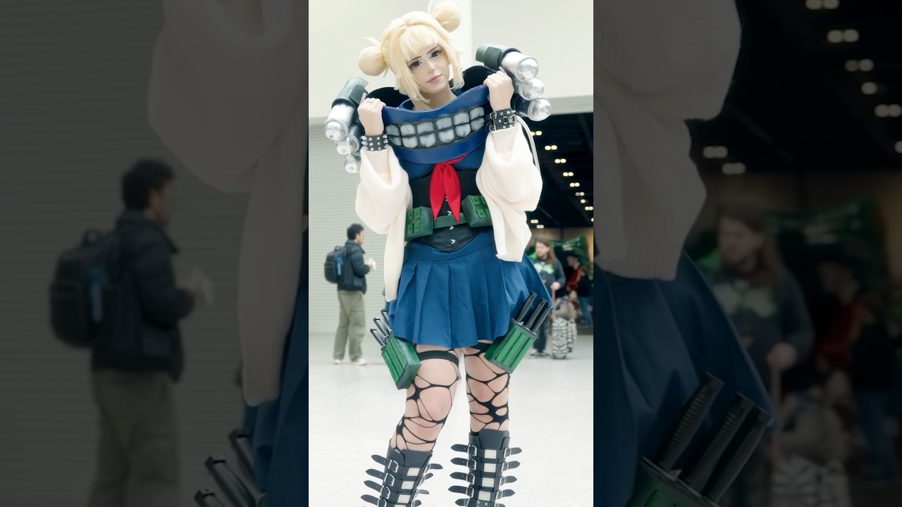 The CUTEST Villain Alive 💛🔪 HIMIKO TOGA 🩸 MY HERO ACADEMIA COSPLAY #shorts