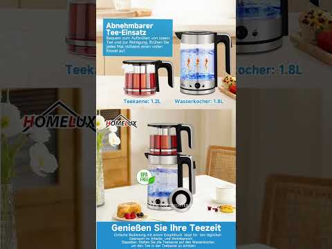 HOMELUX Teekocher 2-in-1 – Dein Teegenuss auf Knopfdruck! #kochen #Wasserkocher