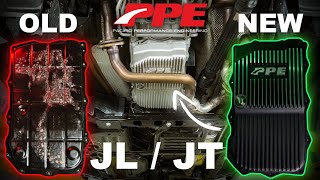 upgrade your jeep transmission pan - ppe transmission pan