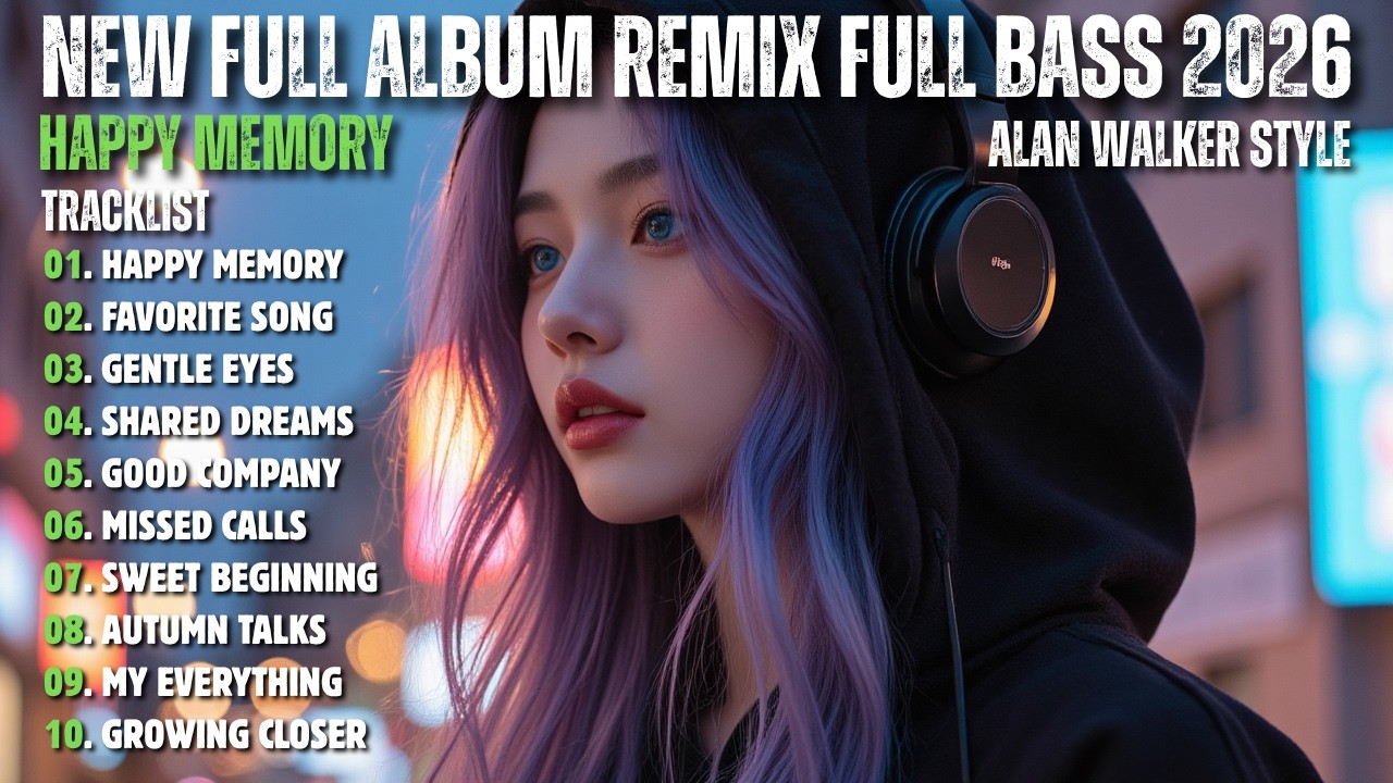 ALAN WALKER STYLE X SAHARA || HAPPY MEMORY || NEW FULL ALBUM REMIX