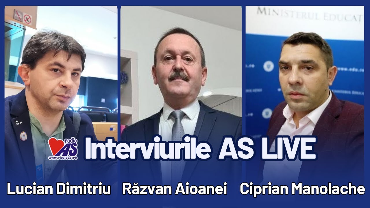 Manolache Romeo INTERVIURILE AS LIVE | invitați: profesorii Ciprian Manolache și Răzvan ...