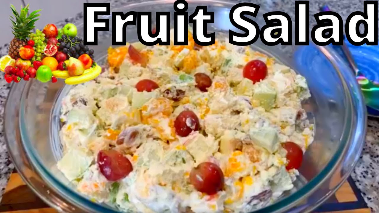 How to make a Fresh Holiday Fruit Salad YouTube