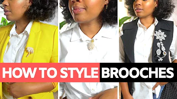 How do you wear a brooch 2020?