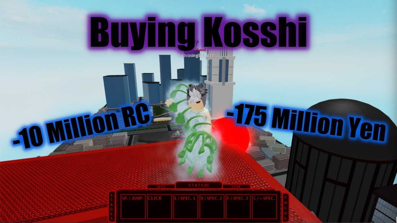 Ro Ghoul Buying Kosshi Losing 10 Million Rc Youtube - fighting with the new kagune kosshi roblox ro ghoul in