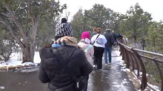 Snowing Grand Canyon March 2024