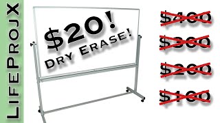 DIY Dry Erase White Board 4'x8' For $20 - How To | Life Hack