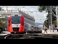 Поездка Сочи-Красная Поляна на Ласточке Trip of Sochi-Krasnaya Polyana by train Siemens