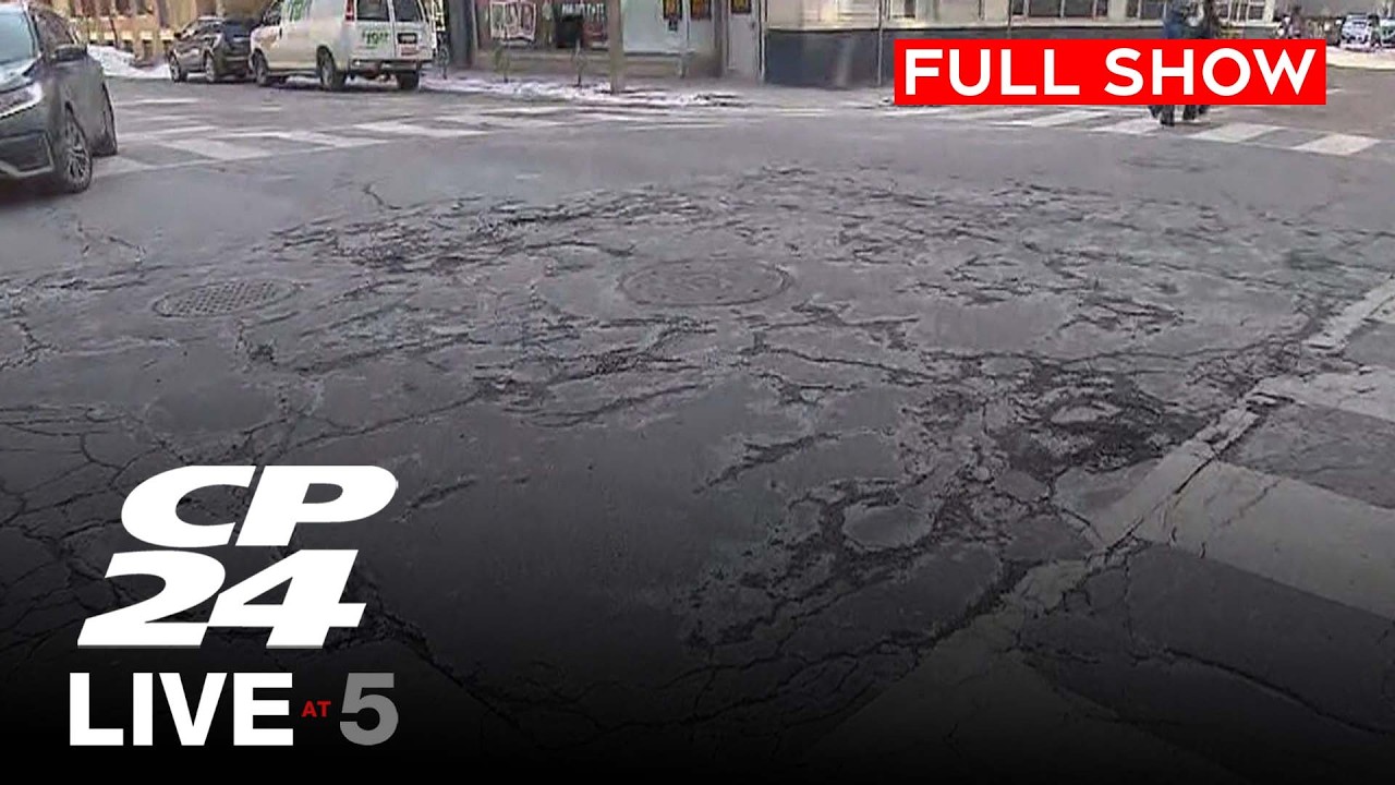Crews dispatched after rise in potholes following deep freeze | CP24 Live at Five for Feb.24, 2026