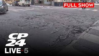 Crews dispatched after rise in potholes following deep freeze | CP24 Live at Five for Feb.24, 2026 screenshot 5