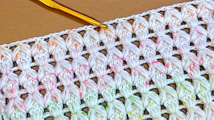 EASY Crochet Pattern for Beginners! 🌸 Crochet Stitch for Baby Blanket, Bag & Scarf
