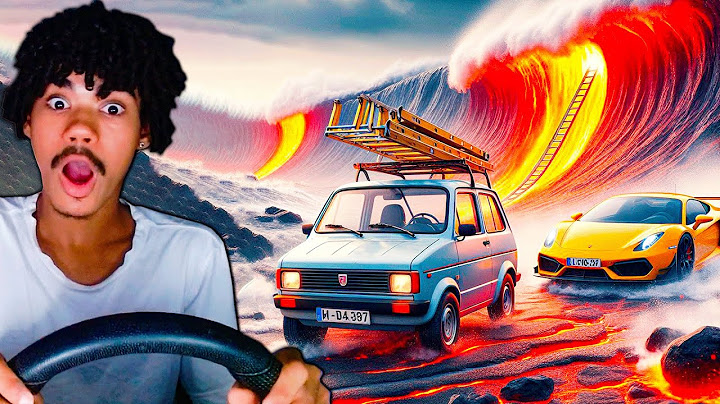FUGINDO DA INUNDAÇÃO DE LAVA no BeamNG.drive